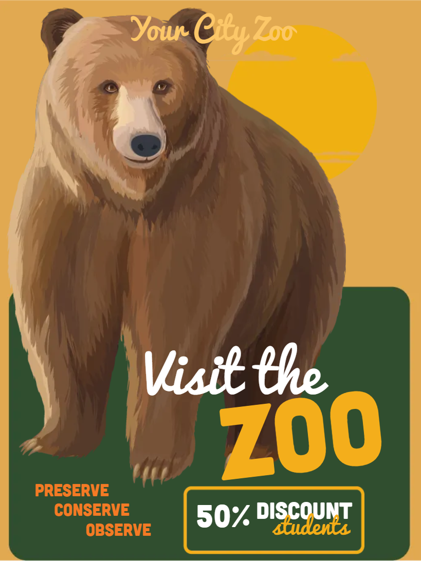Custom Outdoor Yard Signs Multiple Sizes Visit The Zoo
