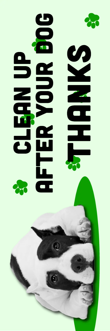 Custom Outdoor Yard Signs Multiple Sizes Clean Up After