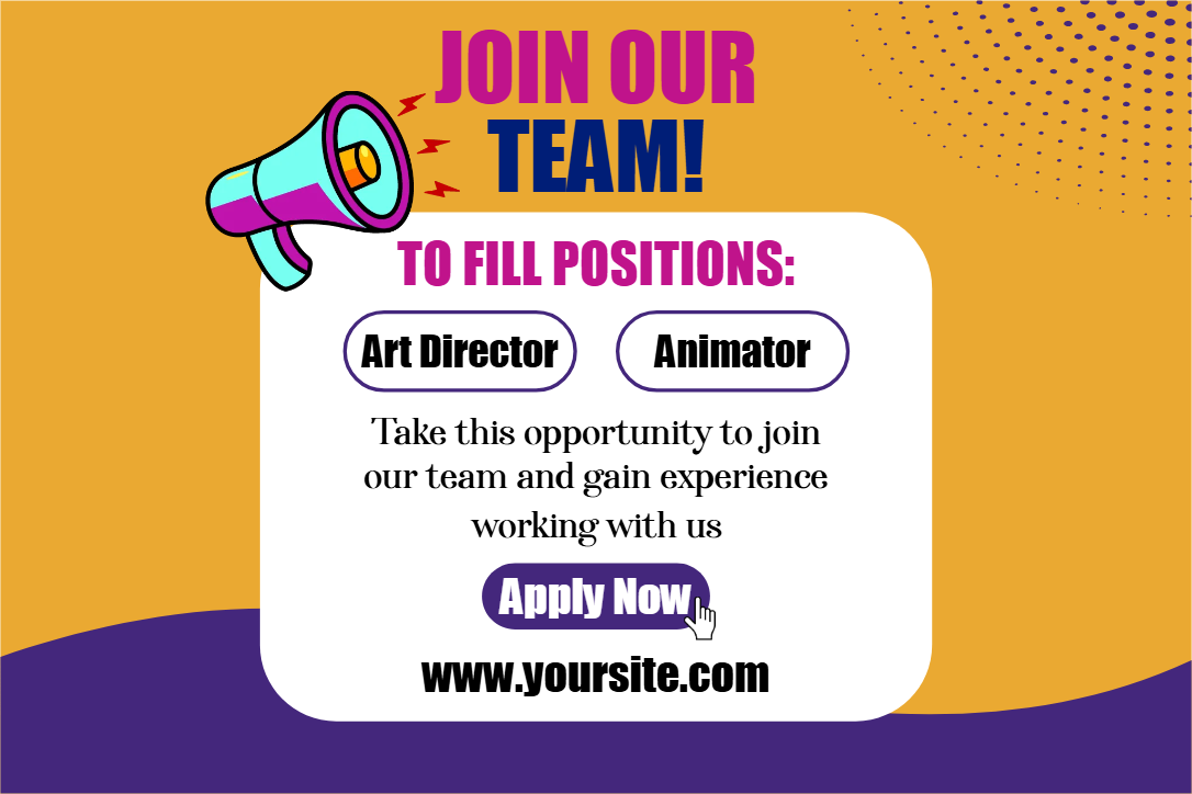 Custom Outdoor Yard Signs Multiple Sizes Join Our Team