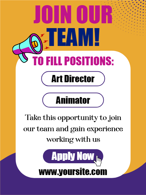 Custom Outdoor Yard Signs Multiple Sizes Join Our Team