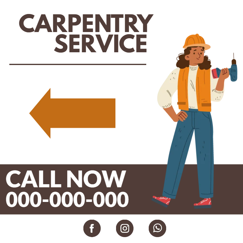 Custom Outdoor Yard Signs Multiple Sizes Carpentry Service