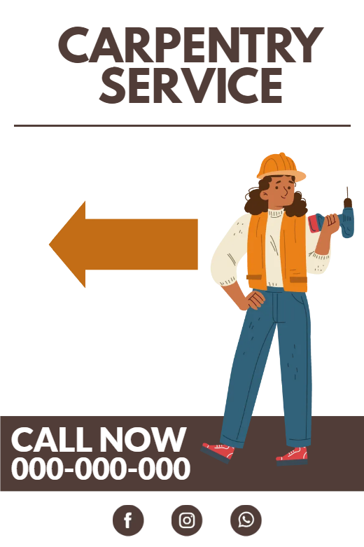 Custom Outdoor Yard Signs Multiple Sizes Carpentry Service