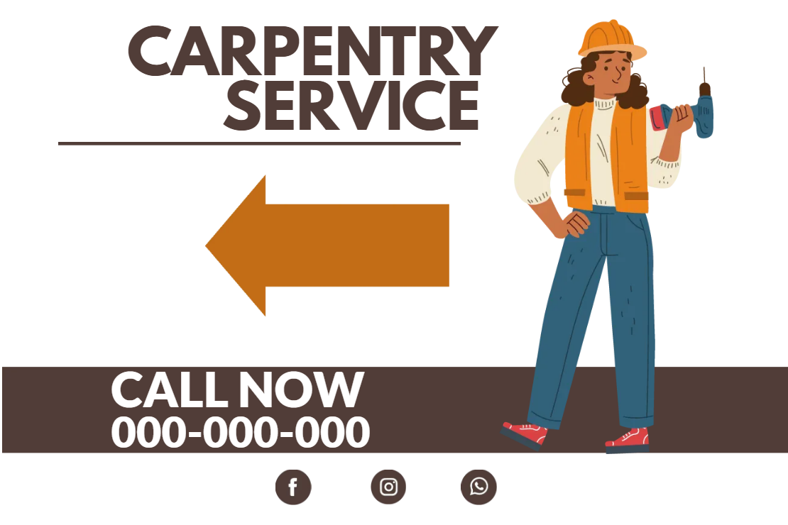 Custom Outdoor Yard Signs Multiple Sizes Carpentry Service