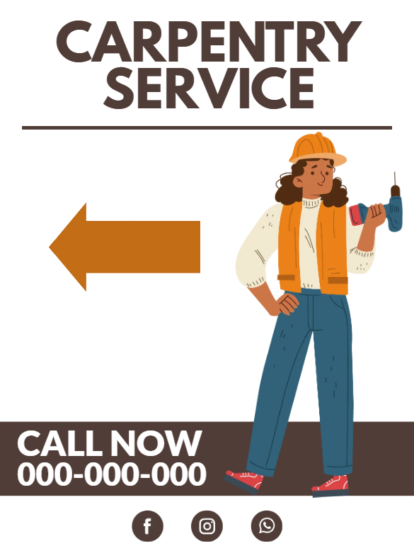 Custom Outdoor Yard Signs Multiple Sizes Carpentry Service