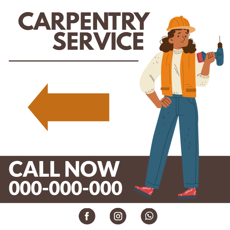 Custom Outdoor Yard Signs Multiple Sizes Carpentry Service