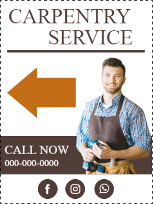 Custom Outdoor Yard Signs Multiple Sizes Carpentry Service