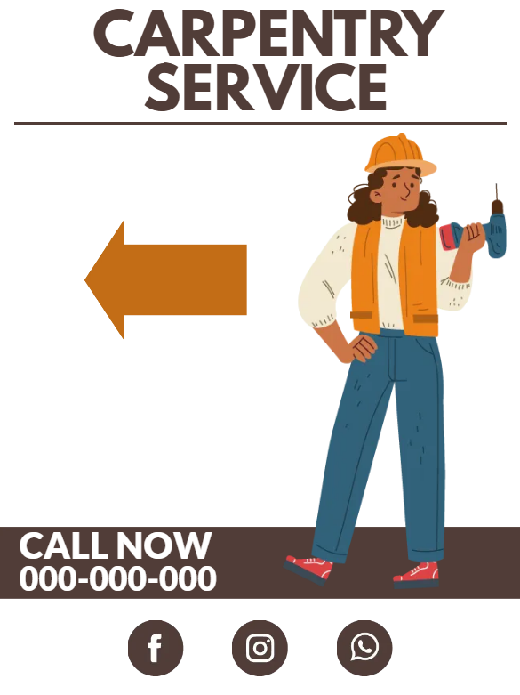 Custom Outdoor Yard Signs Multiple Sizes Carpentry Service