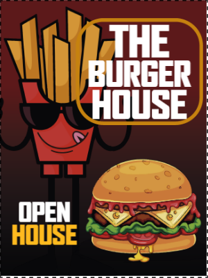 Custom Outdoor Yard Signs Multiple Sizes Burger House