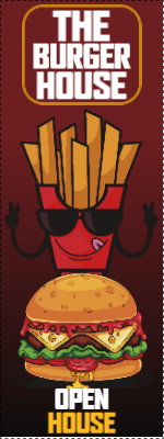 Custom Outdoor Yard Signs Multiple Sizes Burger House