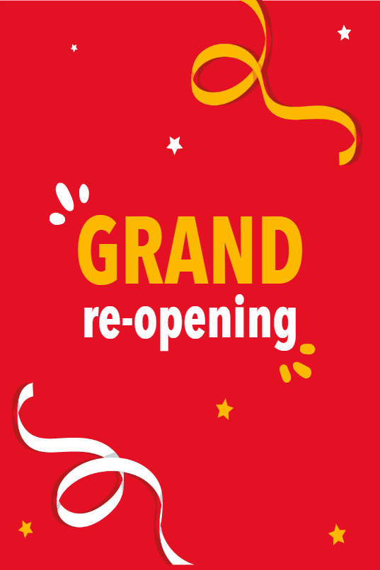 Custom Outdoor Yard Signs Multiple Sizes Grand Re-opening