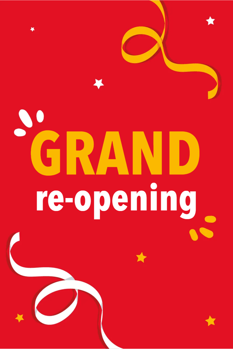 Custom Outdoor Yard Signs Multiple Sizes Grand Re-opening