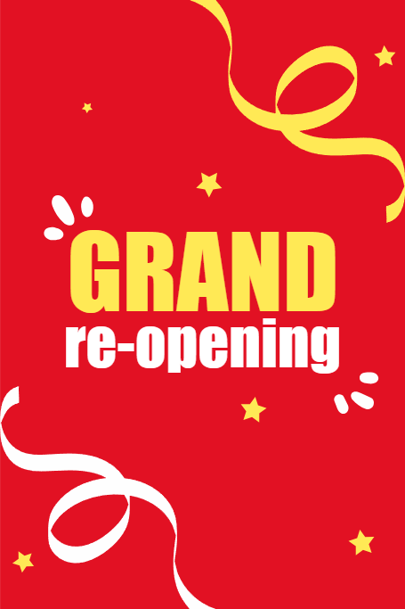 Custom Outdoor Yard Signs Multiple Sizes Grand Re-opening