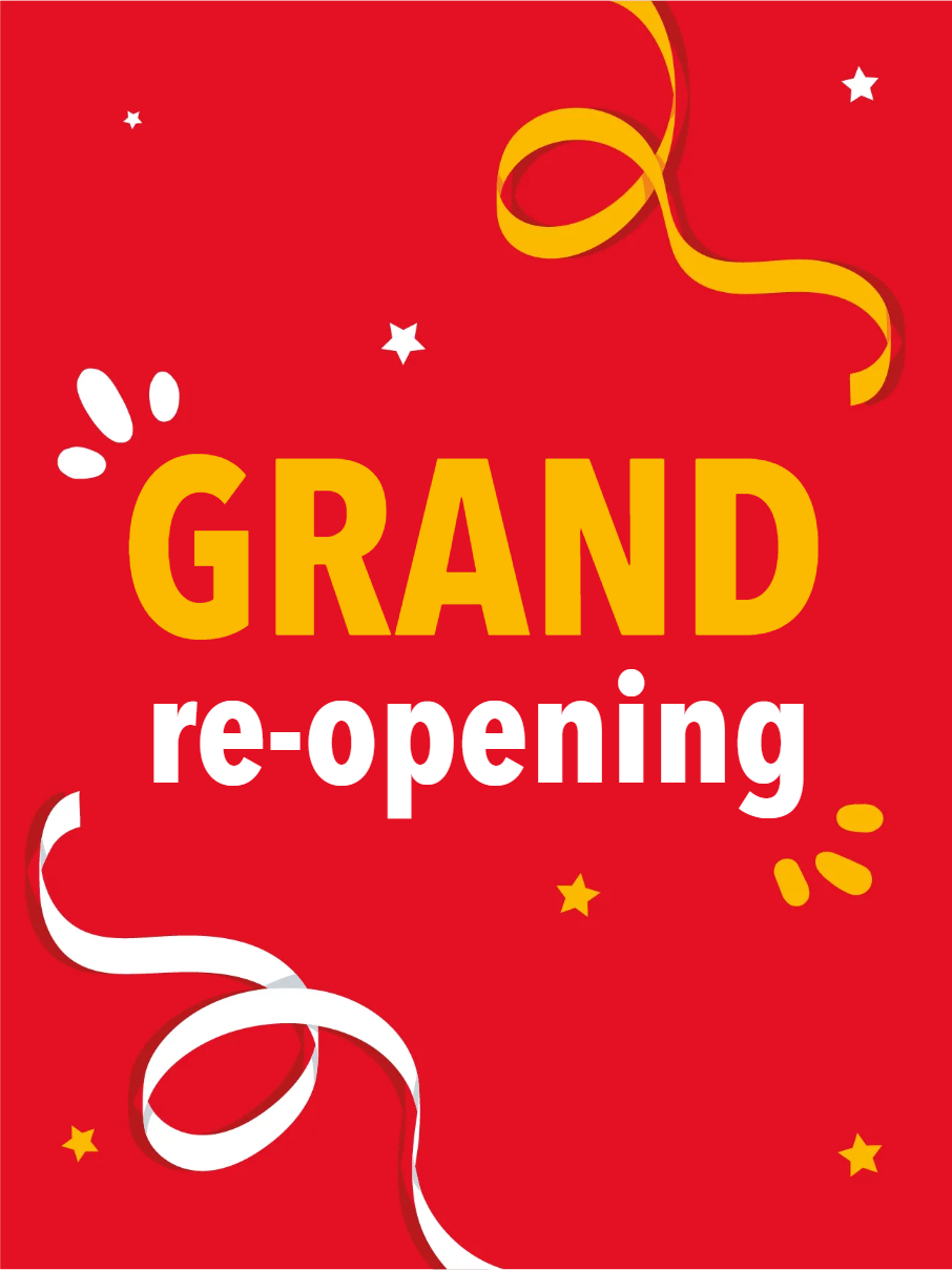 Custom Outdoor Yard Signs Multiple Sizes Grand Re-opening