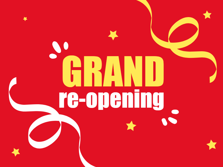 Custom Outdoor Yard Signs Multiple Sizes Grand Re-opening