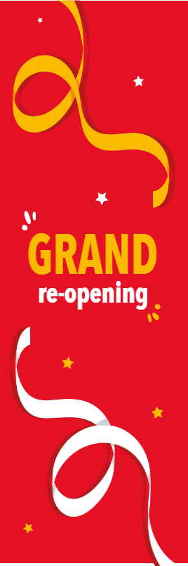 Custom Outdoor Yard Signs Multiple Sizes Grand Re-opening