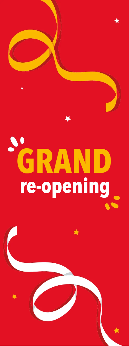 Custom Outdoor Yard Signs Multiple Sizes Grand Re-opening