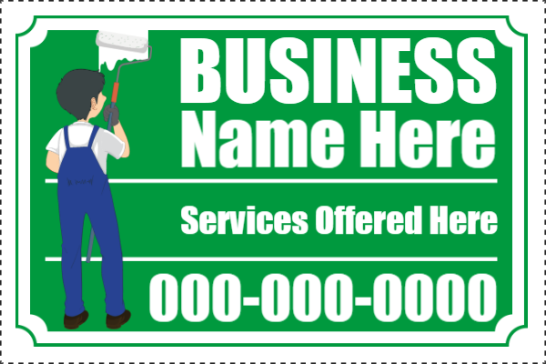 Custom Outdoor Yard Signs Multiple Sizes Business Name