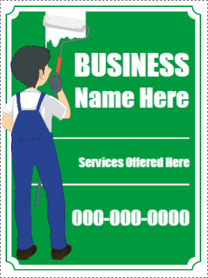 Custom Outdoor Yard Signs Multiple Sizes Business Name