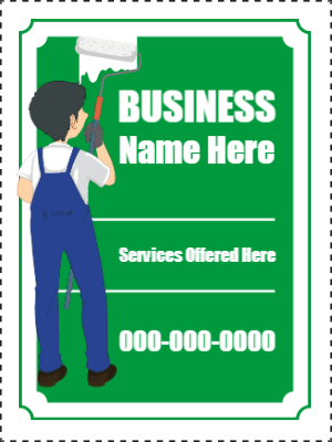 Custom Outdoor Yard Signs Multiple Sizes Business Name