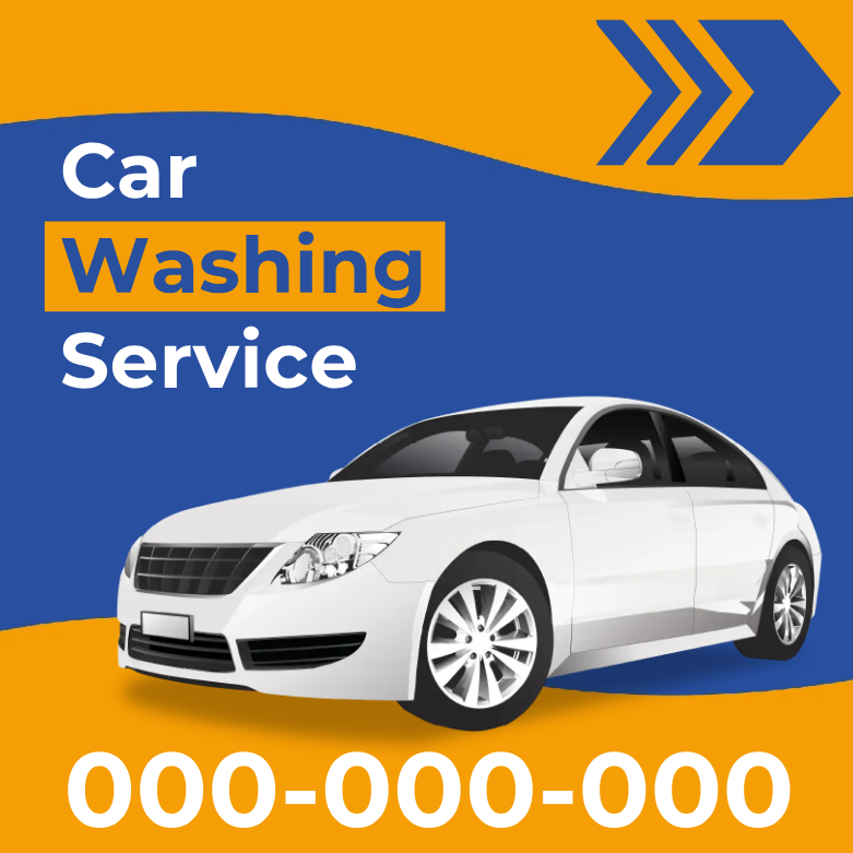 Custom Outdoor Yard Signs Multiple Sizes Car Washing