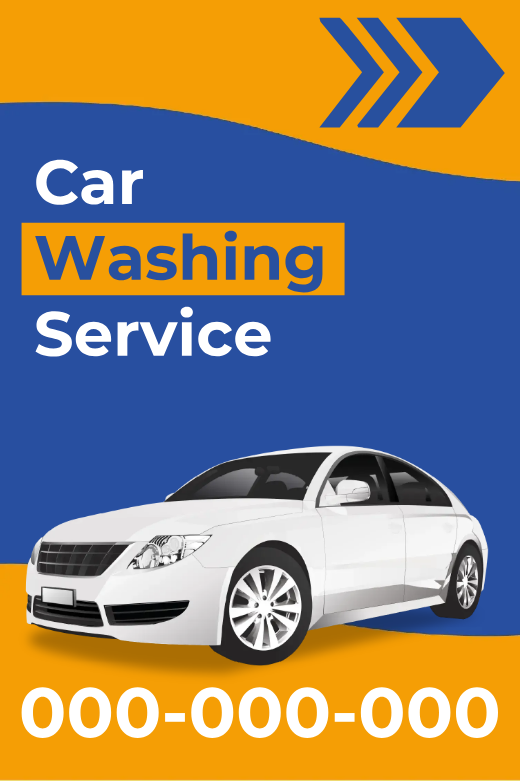 Custom Outdoor Yard Signs Multiple Sizes Car Washing