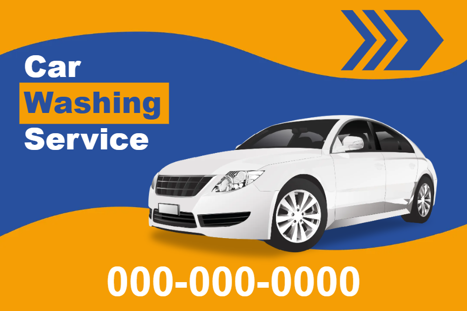 Custom Outdoor Yard Signs Multiple Sizes Car Washing