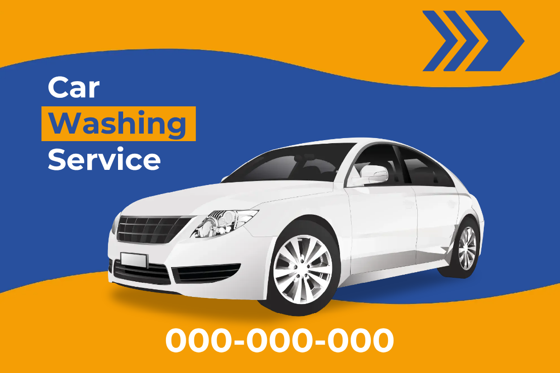 Custom Outdoor Yard Signs Multiple Sizes Car Washing