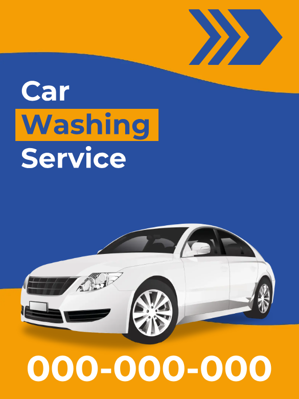 Custom Outdoor Yard Signs Multiple Sizes Car Washing