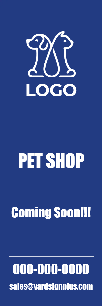 Custom Outdoor Yard Signs Multiple Sizes Pet Shop