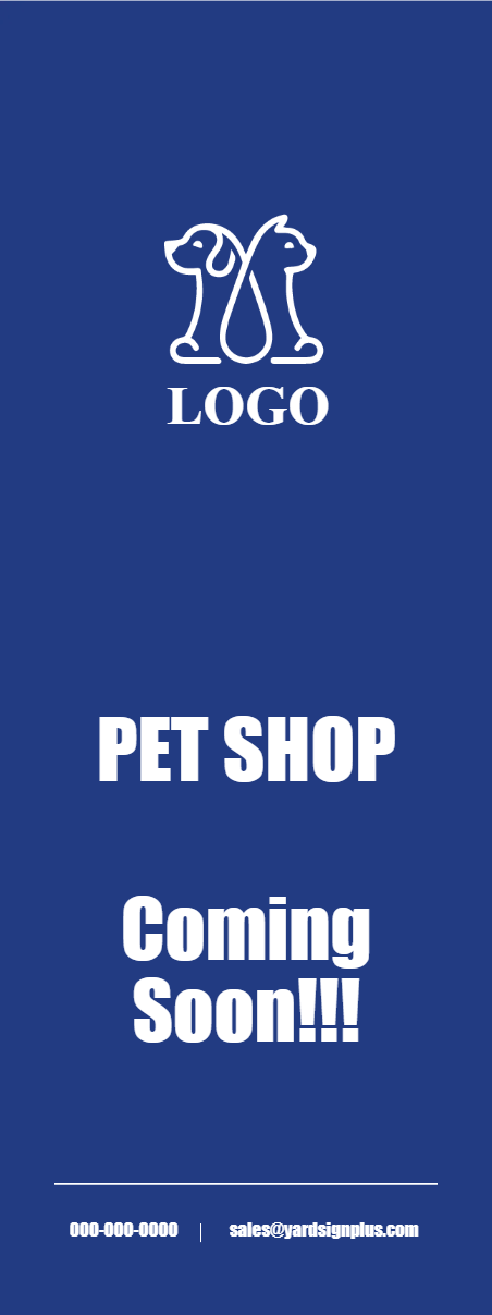 Custom Outdoor Yard Signs Multiple Sizes Pet Shop