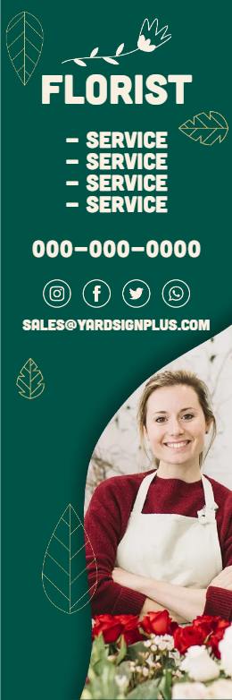 Custom Outdoor Yard Signs Multiple Sizes Florist