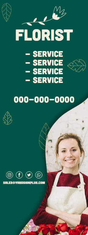 Custom Outdoor Yard Signs Multiple Sizes Florist