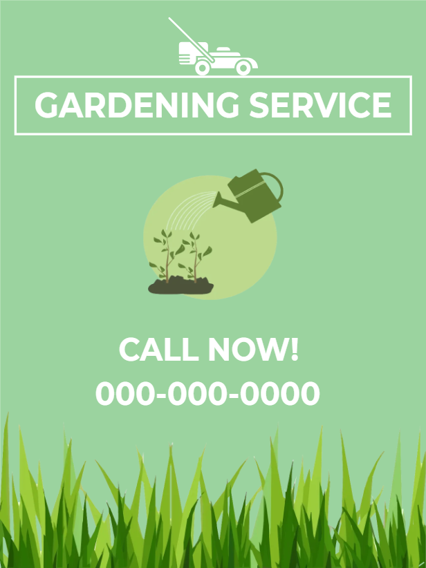 Custom Outdoor Yard Signs Multiple Sizes Gardening Service