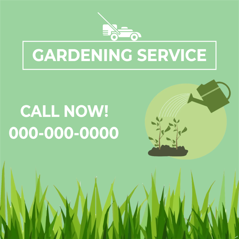 Custom Outdoor Yard Signs Multiple Sizes Gardening Service