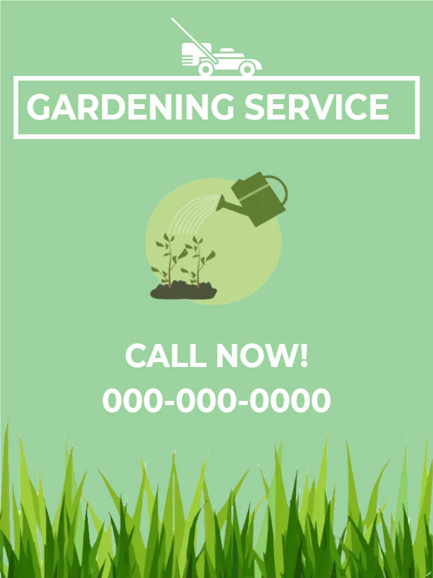 Custom Outdoor Yard Signs Multiple Sizes Gardening Service