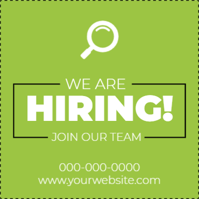 Custom Outdoor Yard Signs Multiple Sizes We Are Hiring