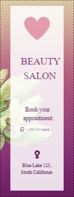 Custom Outdoor Yard Signs Multiple Sizes Beauty Salon