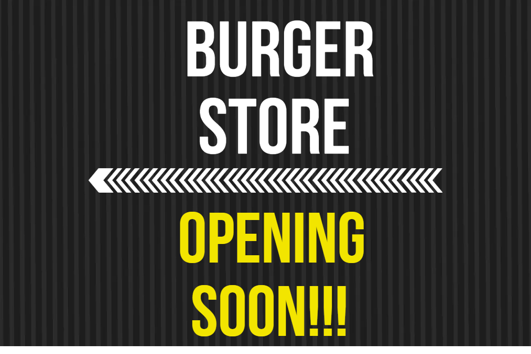 Custom Outdoor Yard Signs Multiple Sizes Burger Store Opening Soon