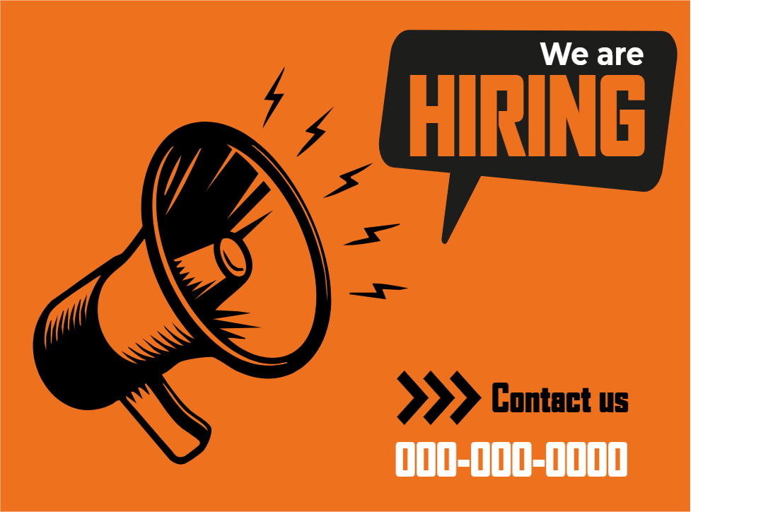 Custom Outdoor Yard Signs Multiple Sizes We Are Hiring