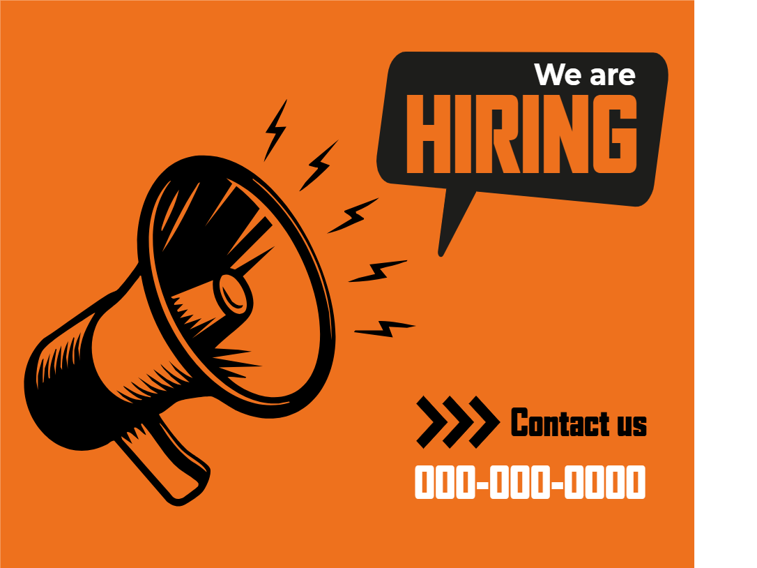 Custom Outdoor Yard Signs Multiple Sizes We Are Hiring