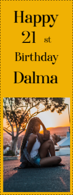 Custom Outdoor Yard Signs Multiple Sizes Happy 21st Birthday