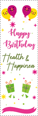 Custom Outdoor Yard Signs Multiple Sizes Health and Happiness