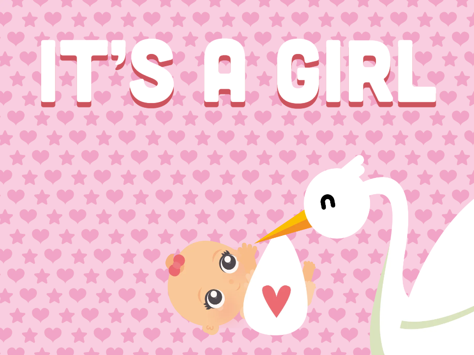 Custom Outdoor Yard Signs Multiple Sizes Its A Girl