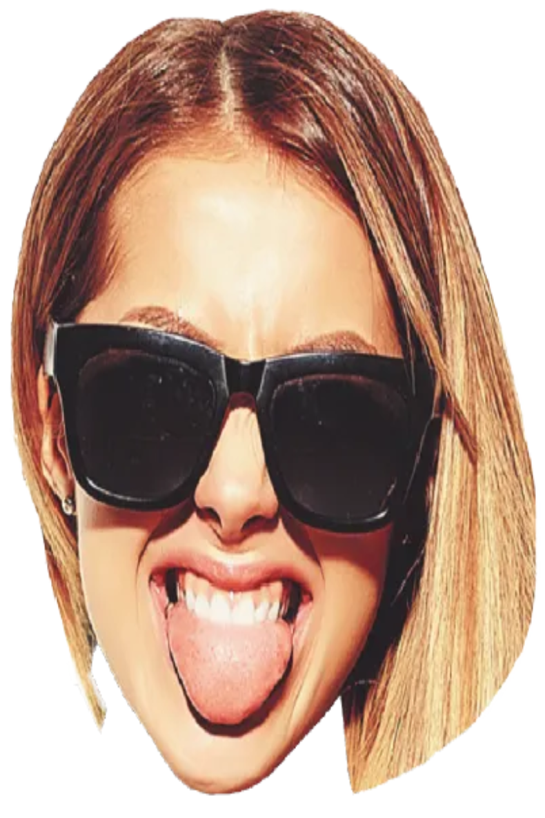 Custom Big Head Cutouts Multiple Sizes Party Girl