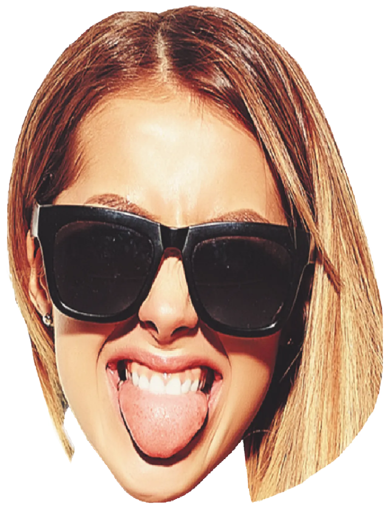 Custom Big Head Cutouts Multiple Sizes Party Girl