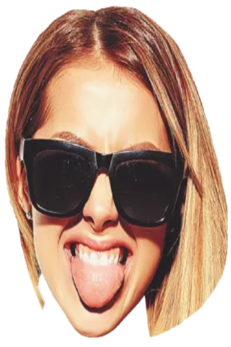 Custom Big Head Cutouts Multiple Sizes Party Girl