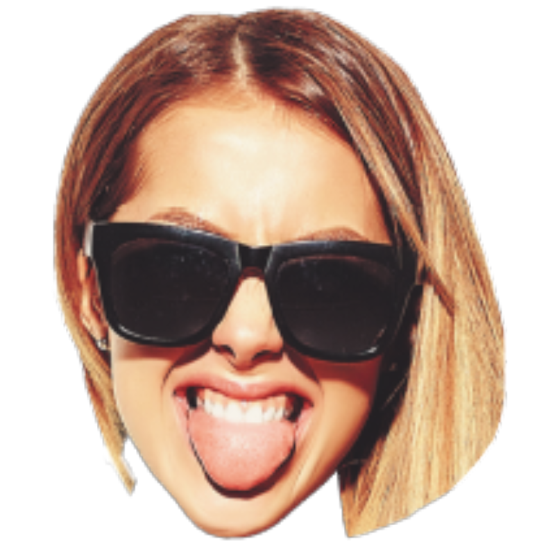 Custom Big Head Cutouts Multiple Sizes Party Girl