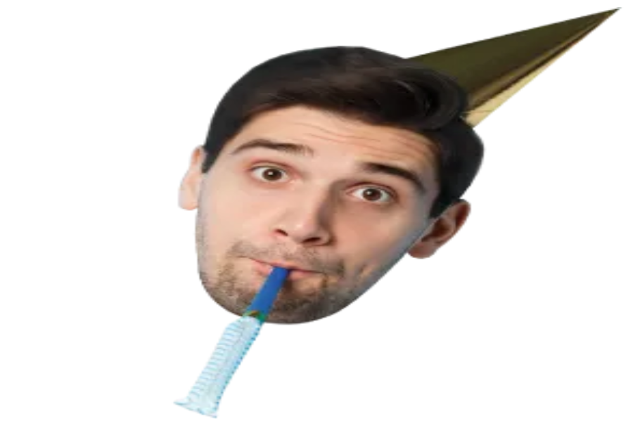 Custom Big Head Cutouts Multiple Sizes Party Hat