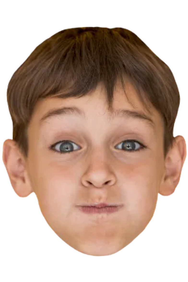 Custom Big Head Cutouts Multiple Sizes Boy Wacky