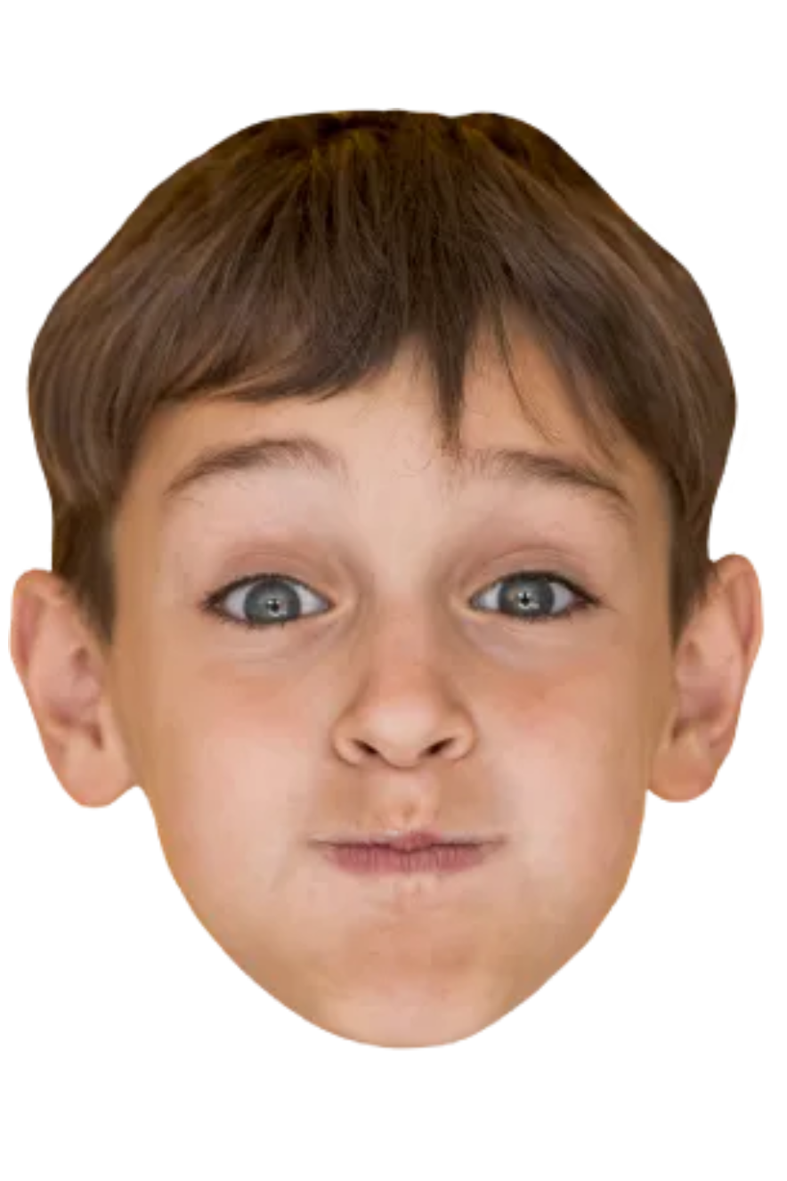 Custom Big Head Cutouts Multiple Sizes Boy Wacky